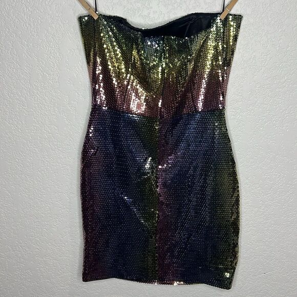 NWT The New Arrivals by ILKYAZ OZEL Isla Blue Jade Bustier Dress EU 38/Medium - Picture 7 of 16